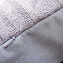 Ver imagem 4 de Capa de almofada VivaIN tricô duplada cinza 50 x 50 cm