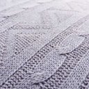 Ver imagem 3 de Capa de almofada VivaIN tricô duplada cinza 50 x 50 cm