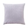 Capa de almofada VivaIN tricô duplada cinza 50 x 50 cm - 1