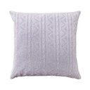 Ver imagem 1 de Capa de almofada VivaIN tricô duplada cinza 50 x 50 cm