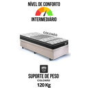 Ver imagem 7 de Cama Box Solteiro com Baú 88x188 com Colchão Gransleep Ecoflex Molas Verticoil Suede