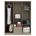 Ver imagem 2 de Guarda-Roupa Casal 6 Portas 2 Gavetas Iluminat Manto Móveis