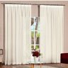 Cortina 2 Folhas Voil Importado Deluxe Casaborda 1,60mx2,00m - 1
