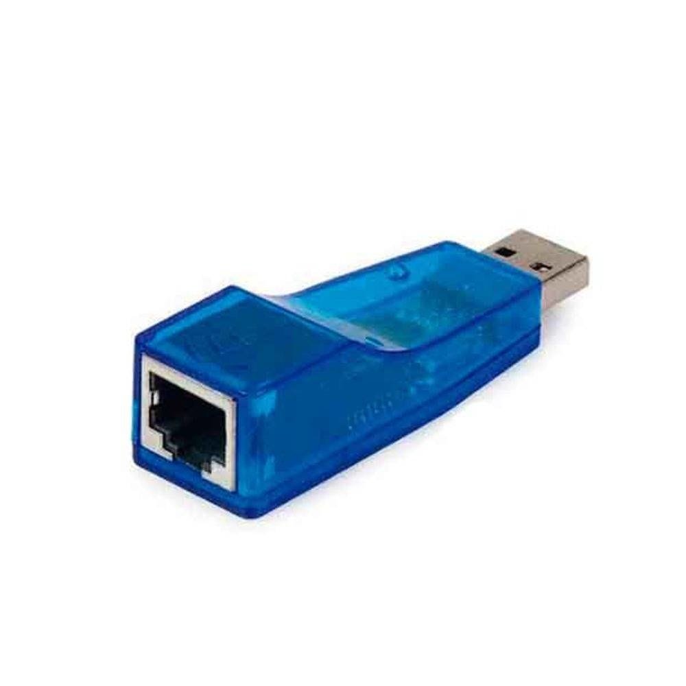 Adaptador Usb 2.0 Lan Placa Rede Externa Rj45 Azul