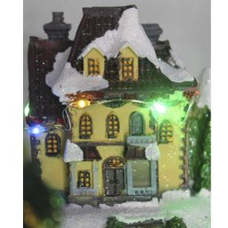 Cenário Natalino Musical Led Patinação Movimento Bivolt 21cm - 5