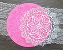 Ver imagem 1 de F468 MOLDE DE SILICONE RENDA DE AÇÚCAR CONFEITARIA BISCUIT