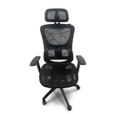 Ver imagem 4 de Cadeira de Escritório Ergonômica Presidente Premium Preta com Apoio Lombar Braços 3d Cabide