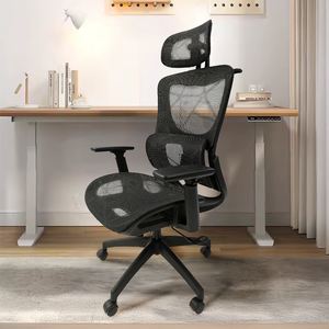 Cadeira de Escritório Ergonômica Presidente Premium Preta com Apoio Lombar Braços 3d Cabide