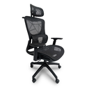 Ver imagem 5 de Cadeira de Escritório Ergonômica Presidente Premium Preta com Apoio Lombar Braços 3d Cabide