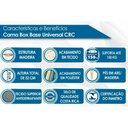Ver imagem 5 de Cama Box Casal + Colchão Class Castor + Guarda Roupa Master Vip 8.4 Branco