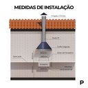 Ver mais imagens de Kit Churrasqueira Gourmet 3 Águas Econômica Preta 80cm + Grelha Moeda