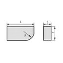 Ver imagem 2 de Pastilha de Solda Metal Duro - Tipo Ab5 - Classe K10