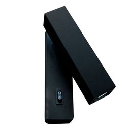Arandela Cabeceira de Cama Preta Articulável Led Bivolt - 1