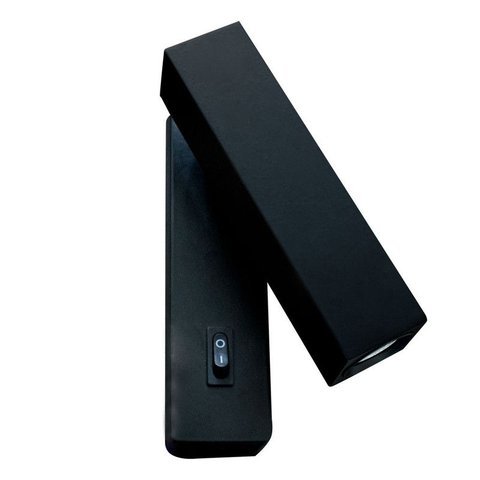 Arandela Cabeceira de Cama Preta Articulável Led Bivolt