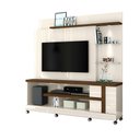 Ver imagem 1 de Estante Home Theater Garbo Painel para Tv 55 Pol. C/ Rodízios Off White/ Savana