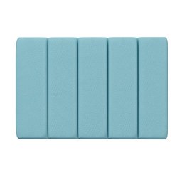 Painel Modulado Nashira 100 / A-043 Couro Azul Bebê - 3