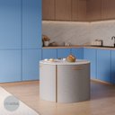 Ver imagem 3 de Conj. Compacto Sala de Jantar Pixel - Mesa Redonda C/ 4 Cadeiras Estofadas