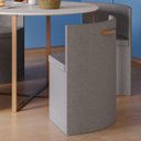 Ver imagem 4 de Conj. Compacto Sala de Jantar Pixel - Mesa Redonda C/ 4 Cadeiras Estofadas