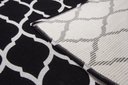 Ver imagem 4 de Tapete Passadeira 1,35M X 50CM Arabesco Antiderrapante Preto/Branco