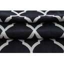 Ver imagem 3 de Tapete Passadeira 1,35M X 50CM Arabesco Antiderrapante Preto/Branco