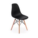 Ver imagem 4 de Conjunto Mesa de Jantar Redonda Hairpin 120cm Volpi com 4 Cadeiras Eames Eiffel - Preto