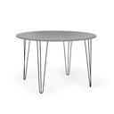 Ver imagem 3 de Conjunto Mesa de Jantar Redonda Hairpin 120cm Volpi com 4 Cadeiras Eames Eiffel - Preto