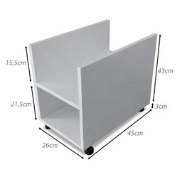 Suporte Porta Gabinete Cpu e Estabilizador com Rodinhas - 4