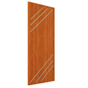 Ver imagem 2 de Folha Frisada R30k 210x80cm 35mm Porta Interna Reforçada:mogno