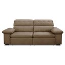 Ver imagem 3 de Sofa Retratil Reclinavel 2 Lugares 2,60m Crystal Veludo Capuccino Lansofbr