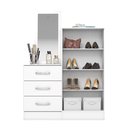 Ver imagem 4 de Cômoda Sapateira com Espelho Happy Espresso Móveis Branco