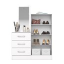 Ver imagem 4 de Cômoda Sapateira com Espelho Happy Espresso Móveis Branco