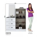 Ver imagem 3 de Cômoda Sapateira com Espelho Happy Espresso Móveis