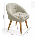 Ver imagem 4 de Cadeira Golden Lux Sofisticação Conforto Cada Detalhe Marinho