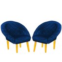 Ver imagem 1 de Cadeira Golden Lux Sofisticação Conforto Cada Detalhe Marinho