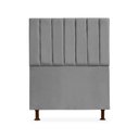 Ver imagem 1 de Cabeceira Cancun Para Cama Box Solteiro 90cm Suede - Ecotec Decor:Cinza