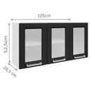 Ver imagem 3 de Armário Aéreo 3 Portas com Vidro Múltipla 