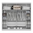 Ver imagem 2 de Guarda-Roupa Casal 6 Portas 4 Gavetas Safira Bianchi Móveis