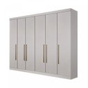 Ver imagem 3 de Guarda-Roupa Casal 6 Portas 4 Gavetas Safira Bianchi Móveis