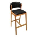 Ver imagem 6 de Banqueta Alta Cozinha Sala Jantar Estrutura Madeira Charmy:Verniz/Preto