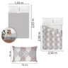 Jogo de Cama King Estamparia -premium Plus Etnica Cinza - 5