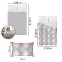 Ver imagem 5 de Jogo de Cama King Estamparia -premium Plus Etnica Cinza