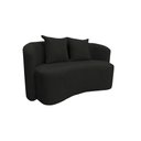 Ver imagem 5 de Sofá Decorativo Montreal 180cm Orgânico Bouclé Preto