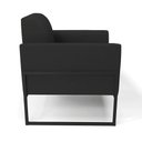 Ver imagem 6 de Kit 2 Poltronas Base Industrial Alta Preto Marisa Veludo D03 - D\'rossi Cor Preto