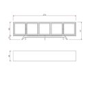 Ver imagem 5 de Balcão Buffet Ricco 273 Laminado 5 Portas com Palhinha Imbuia