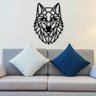 Lobo Geométrico em MDF 60cm - 1