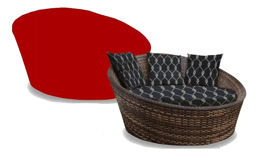 Ver imagem 1 de Capa para Chaise 180x180:vermelho