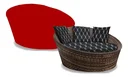 Ver imagem 1 de Capa para Chaise 180x180:vermelho