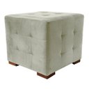 Ver imagem 2 de Kit 2 Puffs Cuba Decorativo Suede Creme - D'Rost