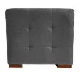 Kit 2 Puffs Cuba Decorativo Suede Cinza - D'Rost - 3