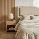 Ver imagem 3 de Cabeceira Estofada King Pier 2,23m para Quarto de Casal Off White Linha Premium